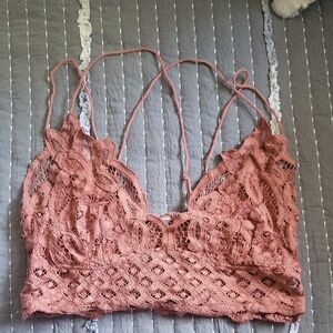 Aerie Lace Bralette in Dusty Pink